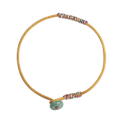 Tibetan Green Aventurine Luck Protection Braided Bracelet