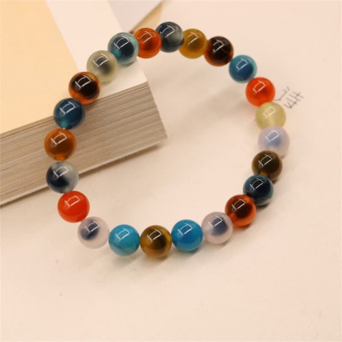 Colorful Candy Agate Strength Healing Bracelet Colorful Candy Agate Strength Healing Bracelet