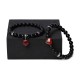 Black Onyx Crystal Stone Love Heart Protection Couple Bracelet Black Onyx Crystal Stone Love Heart Protection Couple Bracelet