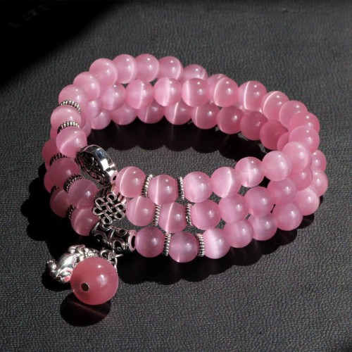 Cat Eye PiXiu Support Triple Wrap Bracelet