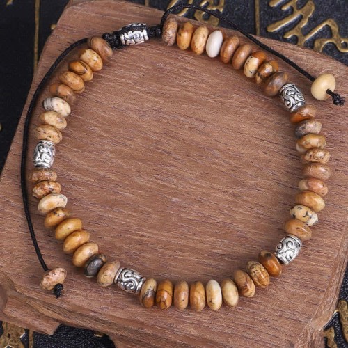 Picture Jasper Positive Beads Bracelet Picture Jasper Positive Beads Bracelet