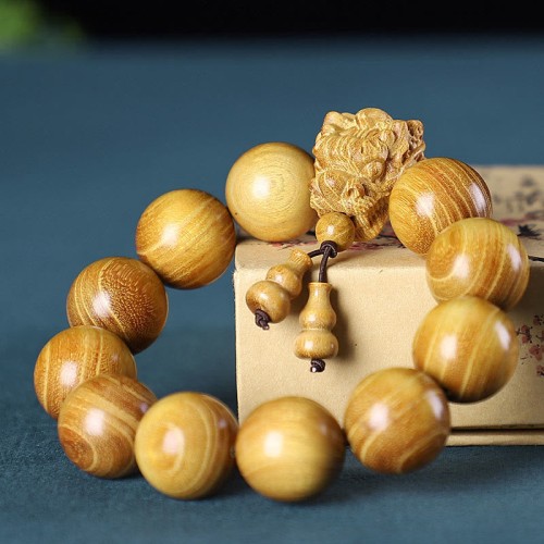 Rosewood Green Sandalwood Dragon Carved Bracelet Rosewood Green Sandalwood Dragon Carved Bracelet