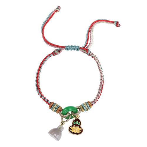 Colorful Rope Chalcedony Peace Harmony Bracelet