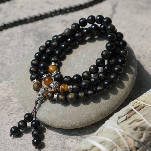 Golden Obsidian Energy Bracelet Necklace Golden Obsidian Energy Bracelet Necklace