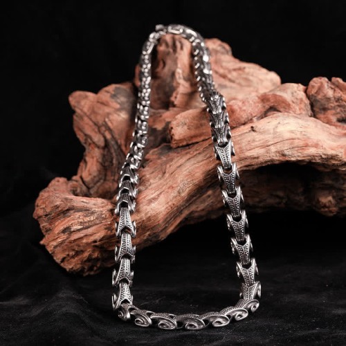 Dragon Pattern Titanium Steel Protection Bracelet