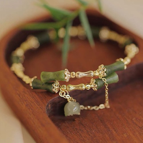 Bamboo Jade Pattern Luck Bangle Bamboo Jade Pattern Luck Bangle