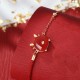 925 Silver Year of the Dragon Hetian Jade Red Agate Bracelet 925 Silver Year of the Dragon Hetian Jade Red Agate Bracelet