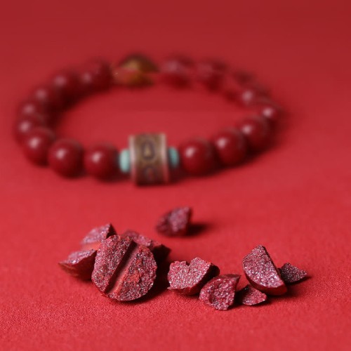 925 Silver Buddha Cinnabar Om Mani Padme Hum Bracelet 925 Silver Buddha Cinnabar Om Mani Padme Hum Bracelet