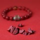 925 Silver Buddha Cinnabar Om Mani Padme Hum Bracelet 925 Silver Buddha Cinnabar Om Mani Padme Hum Bracelet