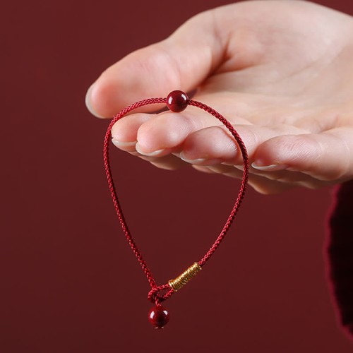 Cinnabar Red Agate Blessing Bracelet