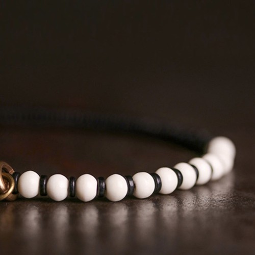 Yak Bone Ebony Wood Copper Strength Bracelet Yak Bone Ebony Wood Copper Strength Bracelet