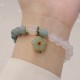 White Agate Jade Lotus Peace Buckle Protection Bracelet White Agate Jade Lotus Peace Buckle Protection Bracelet