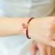 Strawberry Quartz Amethyst Green Phantom Positive Bracelet