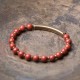 Red Jasper Moss Agate Black Obsidian Peace Bracelet Red Jasper Moss Agate Black Obsidian Peace Bracelet