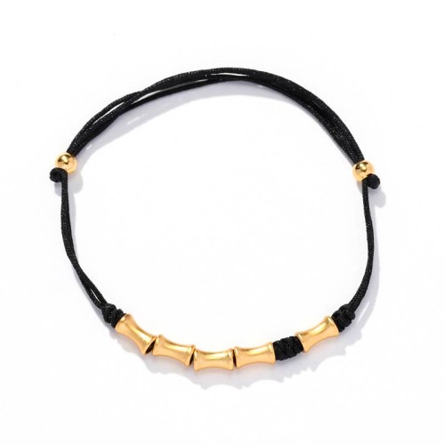 925 Silver Bamboo Design Protection Luck Braided Bracelet 925 Silver Bamboo Design Protection Luck Braided Bracelet