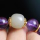 Amethyst Crystal Hetian Jade Healing Charm Bracelet