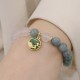 White Agate Jade Lotus Peace Buckle Protection Bracelet White Agate Jade Lotus Peace Buckle Protection Bracelet