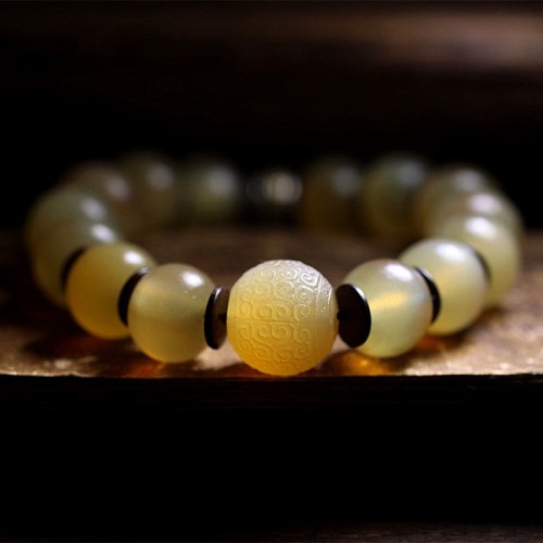Sheep Horn Om Mani Padme Hum Auspicious Bracelet Sheep Horn Om Mani Padme Hum Auspicious Bracelet