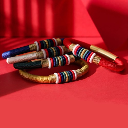 Tibetan Handmade King Kong Knot Five Elements Luck Bracelet Tibetan Handmade King Kong Knot Five Elements Luck Bracelet