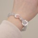 925 Silver Amethyst Aquamarine Cat's Eye Healing Bracelet