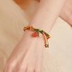 Persimmon Red Agate Strength Reincarnation Knot Bracelet