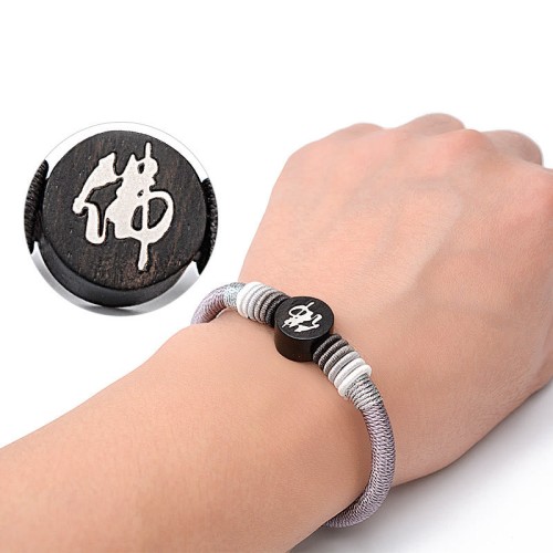 Buddha Ebony Handcrafted Rope Bracelet