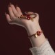 Cinnabar Fu Character Blessing Braided Bracelet Cinnabar Fu Character Blessing Braided Bracelet