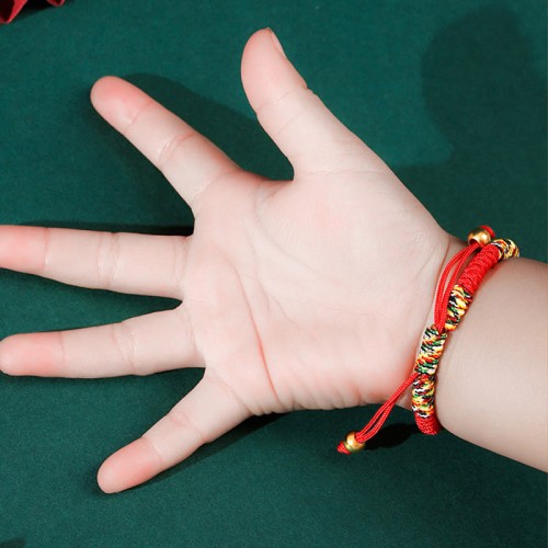 999 Silver PiXiu Wealth King Kong Knot Kids Bracelet 999 Silver PiXiu Wealth King Kong Knot Kids Bracelet