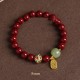Cinnabar Green Aventurine Fortune Bracelet