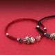 999 Sterling Silver PiXiu Strawberry Quartz Wealth Bracelet 999 Sterling Silver PiXiu Strawberry Quartz Wealth Bracelet