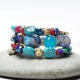 Turquoise Agate Beads Blessing Bracelet Turquoise Agate Beads Blessing Bracelet