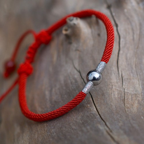 925 Sterling Silver Lucky Bead Protection Bracelet