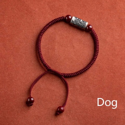 925 Silver 12 Chinese Zodiac Cinnabar String Bracelet 925 Silver 12 Chinese Zodiac Cinnabar String Bracelet