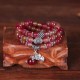 Watermelon Tourmaline PiXiu Elephant Triple Wrap Bracelet Watermelon Tourmaline PiXiu Elephant Triple Wrap Bracelet