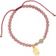 Strawberry Quartz Garnet Jade Fortune Healing Bracelet Strawberry Quartz Garnet Jade Fortune Healing Bracelet