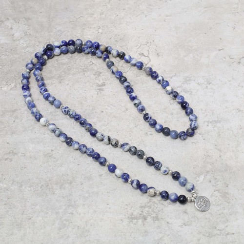 Blue Aventurine Lotus Peace Necklace Bracelet