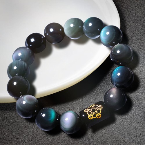 Rainbow Obsidian Positive Transformation Bracelet