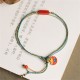 Handmade Cinnabar Blessing Braid Double Layer Bracelet Handmade Cinnabar Blessing Braid Double Layer Bracelet