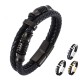 Layered Leather Weave Fortune Bracelet Layered Leather Weave Fortune Bracelet