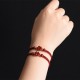 Four Leaf Clover Cinnabar Blessing Bracelet Four Leaf Clover Cinnabar Blessing Bracelet