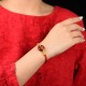 Handmade Cinnabar Peace Buckle Blessing Bracelet Handmade Cinnabar Peace Buckle Blessing Bracelet