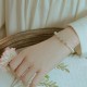 14K Gold Plated Pearl Hetian Cyan Jade Sincerity Bead Bracelet 14K Gold Plated Pearl Hetian Cyan Jade Sincerity Bead Bracelet