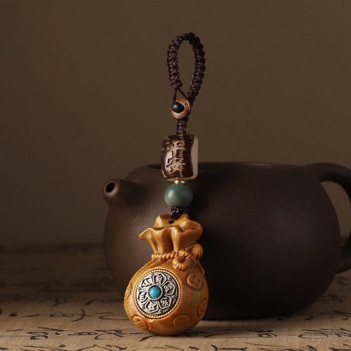 Red Sandalwood Green Sandalwood Money Bag Bracelet Red Sandalwood Green Sandalwood Money Bag Bracelet