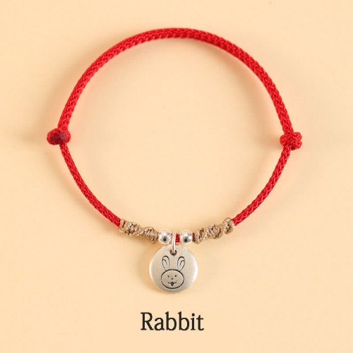 Handmade 999 Silver Year of the Dragon Luck Bracelet