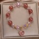 Strawberry Quartz Love Heart Healing Bracelet