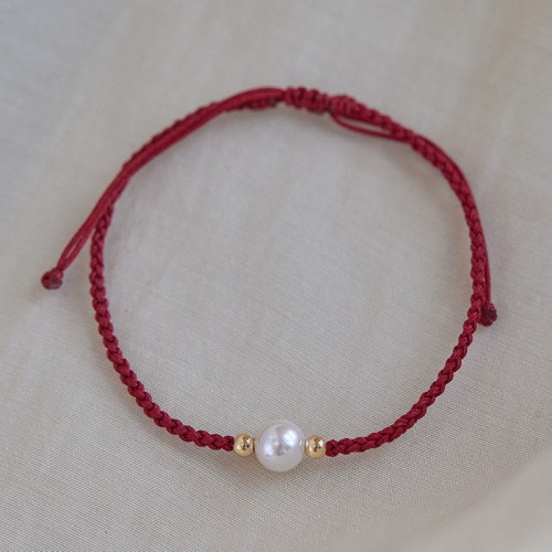 Natural Pearl Luck Braid Bracelet