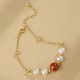 925 Sterling Silver Pearl Cinnabar Healing Bracelet 925 Sterling Silver Pearl Cinnabar Healing Bracelet