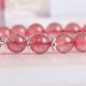 925 Silver Strawberry Quartz Four Leaf Clover Bracelet
