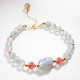 Moonstone Strawberry Quartz PiXiu Healing Bracelet Moonstone Strawberry Quartz PiXiu Healing Bracelet