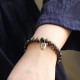 Vietnam Qinan Agarwood Turquoise Balance Strength Bracelet Vietnam Qinan Agarwood Turquoise Balance Strength Bracelet